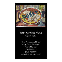 Vintage Poker Mens Smoking Room Gambling Business Cards