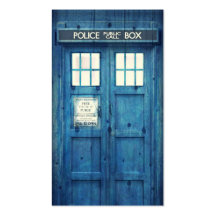 Vintage Police phone Public Call Box Business Cards