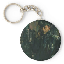 Vintage Policeman on an Emergency Phone Keychain