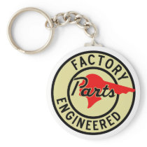 Vintage Pontiac Factory parts sign Keychains