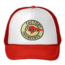 Vintage Pontiac Factory parts sign Trucker Hats