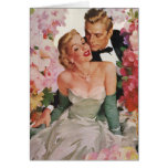 Vintage Portrait, Bride Groom, Newlyweds w Flowers Cards