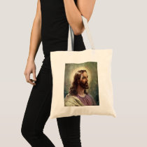 Vintage Portrait of Jesus Christ by George Hinke Bag