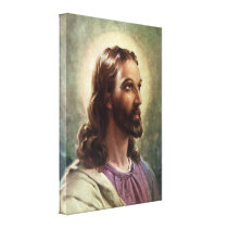 Vintage Portrait of Jesus Christ by George Hinke Stretched Canvas Prints