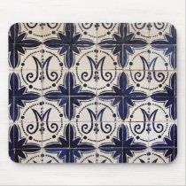 Vintage portuguese azulejo mousepads