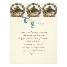 Vintage Post Card Thanksgiving Turkey Invitations