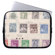 Vintage Postage Laptop Sleeves
