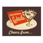 Vintage Postcard - Colossal Cocktails