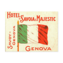 Vintage Postcard - Hotel Savoia Genova Italy
