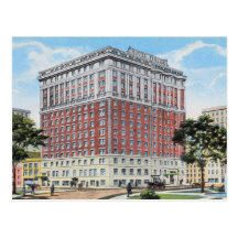 vintage postcard Hotel Tuller, Detroit Michigan