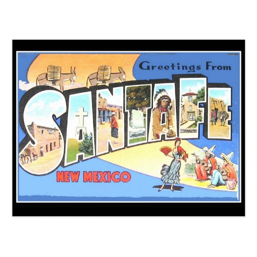 Vintage Postcard Santa Fe