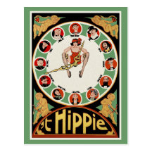 Vintage Postcard:   't Hippie by C. Verschuuren