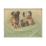 Vintage Postcard With Cute Scrap Book Dogs