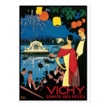 Vintage Poster Art Vichy France Postcard