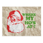 VINTAGE POSTER Backing, WHERE MY HO'S AT, VINTA... Postcard