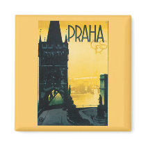Vintage Prague (Praha) Poster