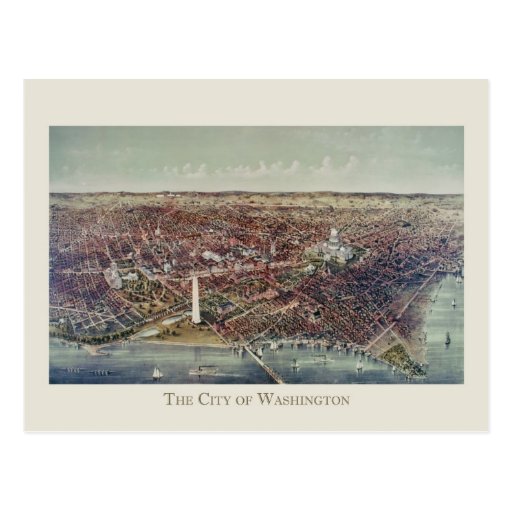 Vintage Print of Washington, D.C. Postcard