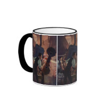 Vintage Projectionist in a Movie Theatre Coffee Mugs
