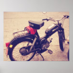 Vintage Puch MV 50 Bike. Poster
