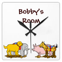 Vintage Pull Toys Custom Clock wall clocks