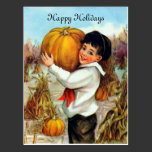 Vintage Pumpkins Postcard postcards
