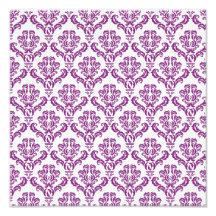 Vintage Purple Damask Pattern Photograph