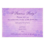 Vintage purple Princess party birthday invitation invitations