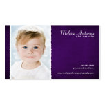 Vintage Purple Studio Portrait Photographer Business Card Template