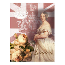 Vintage Queen Victoria London Postcard