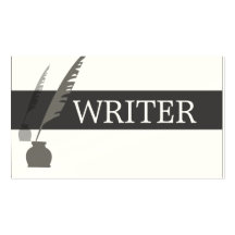 Vintage Quill and Feather Business Card