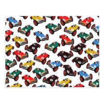 Vintage Racing Cars Post Cards