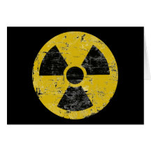 Vintage Radioactive Greeting Card