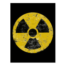 Vintage Radioactive Post Card