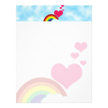 Vintage Rainbow Letterhead Design