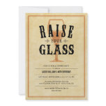 Vintage Raise Your Glass Party Invitations