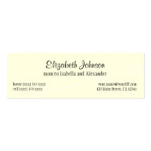 Vintage Rapunzel, Blonde Princess, Mommy Card Business Card Template