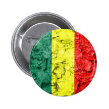 Vintage rasta flag button