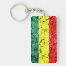 Vintage rasta flag keychain