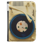 Vintage Record player Kindle Folio Cases