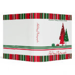Vintage Red and Green Holiday Photographs binders