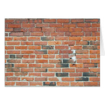 Vintage Red Brick Wall Texture Card