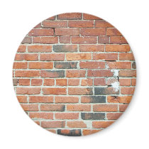 Vintage Red Brick Wall Texture Refrigerator Magnet