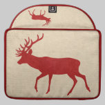 Vintage Red Buck Silhouette Macbook Sleeve macbook sleeves