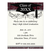 vintage red chandelier vintage writing custom invitation