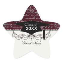 vintage red chandelier vintage writing star sticker