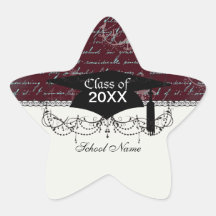 vintage red chandelier vintage writing star sticker