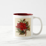 Vintage, Red Rose, Wife Birthday Mugs