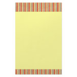 Vintage Red Stripe Stationery Paper