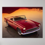 Vintage Red T-Bird Posters