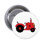 vintage red tractor pin